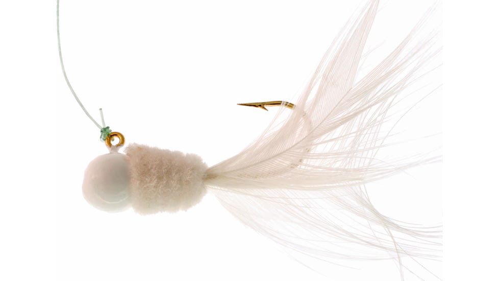 Team Crappie Slab Caller Jig, 1/16 oz, White, 3/Pack, SD2D-701