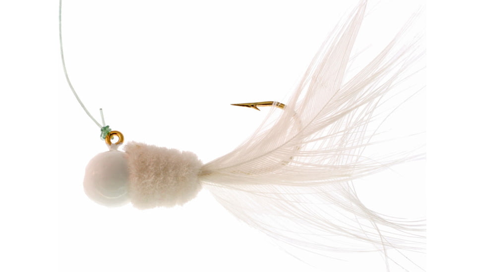 Team Crappie Slab Caller Jig, 1/32 oz, White, 3/Pack, SD1D-701
