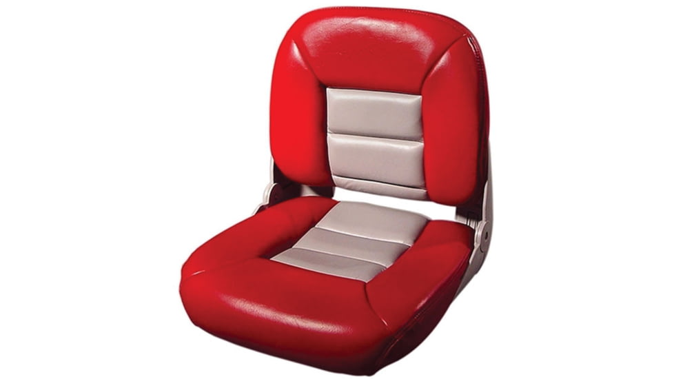 Tempress 3004.5735 Navistyle Low-Back Boat Seat /Gray, Red, 54683