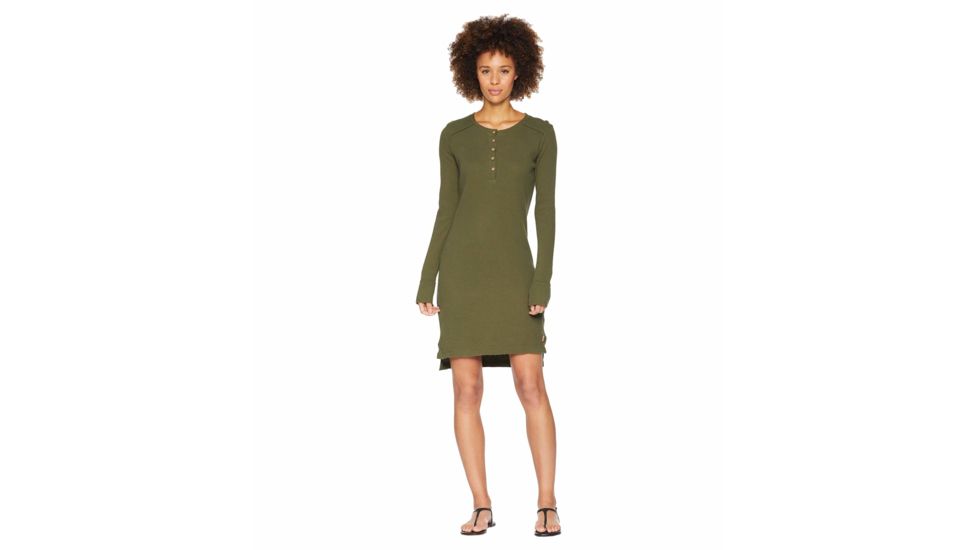 Tentree Azolla Waffle Knit Dress, Womens, Olive Night, Small, FA18-WDAZO-GRN-S