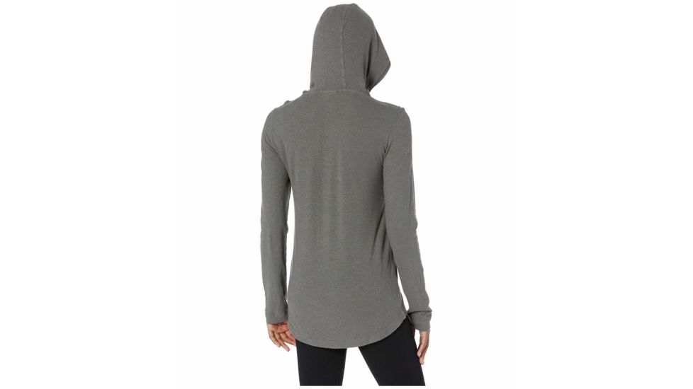 Tentree Cumulus Hooded Long Sleeve - Womens, Gargoyle Grey, Large, TCW1675-0237-L