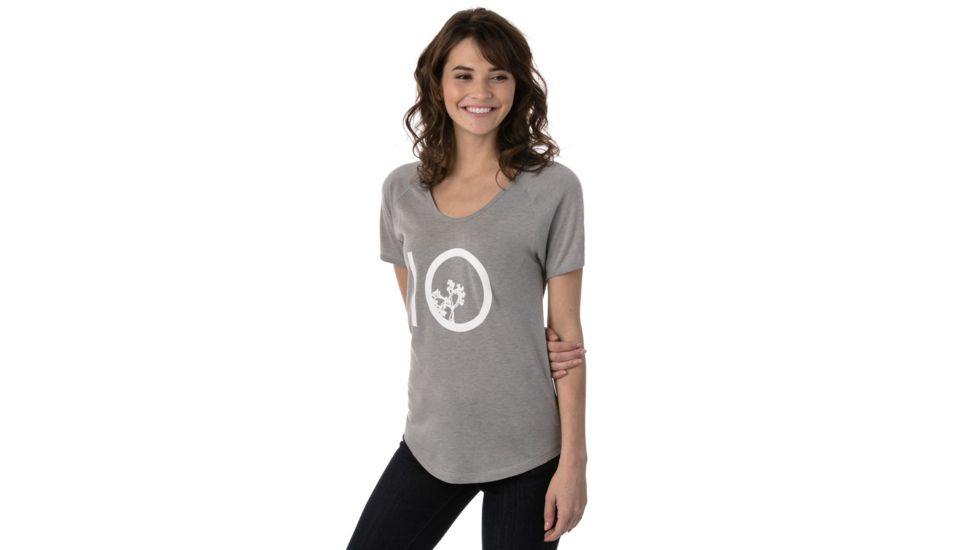 Tentree Leaf Ten Tee Tri-blend T-shirt, Womens, Lunar Rock, L, SP18-WJLEA-GRY-L
