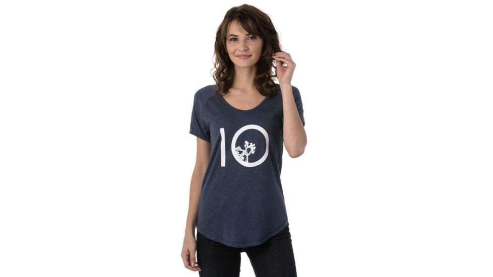 Tentree Leaf Ten Tee Tri-blend T-shirt, Womens, Vintage Indigo, S SP18-WJLEA-BLU-S
