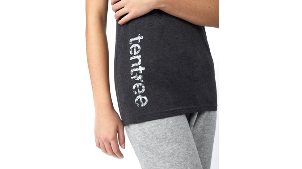 Tentree Leafy Mark Crewneck T-Shirt - Womens, Hi Rise Grey, Large, TCW1344-0235-L