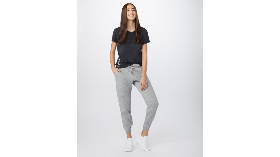 Tentree Leafy Mark Crewneck T-Shirt - Womens, Meteorite Black, Medium, TCW1344-0164-M