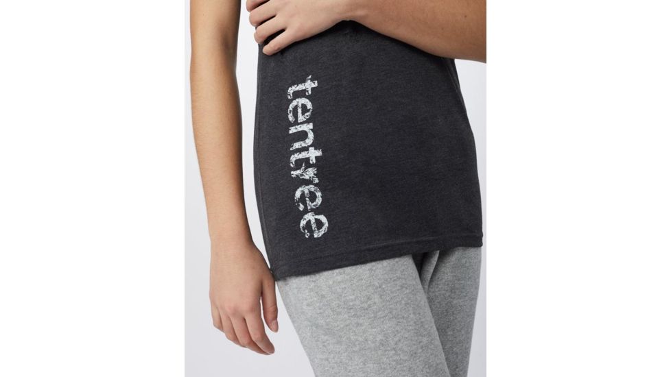 Tentree Leafy Mark Crewneck T-Shirt - Womens, Meteorite Black, Medium, TCW1344-0164-M
