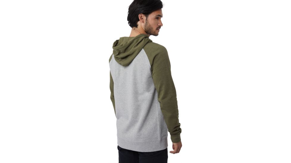 Tentree Oberon Fleece Hoodie - Mens, Lunar Rock/Olive Night, Extra Large, FA18-MFOBE-GRY-XL