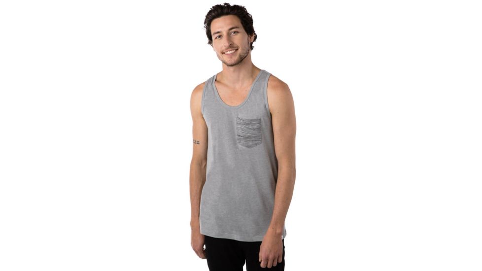 Tentree Parker Tri-blend Tank, Mens, Lunar Rock, S, SP18-MIPAR-GRY-S