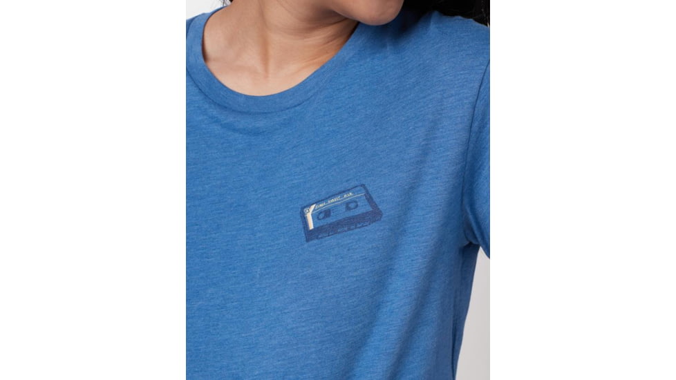 Tentree Forest Mix Short Sleeve T-Shirt - Women's, Blue Jay Blue Heather, L, TCW1719-0444-L