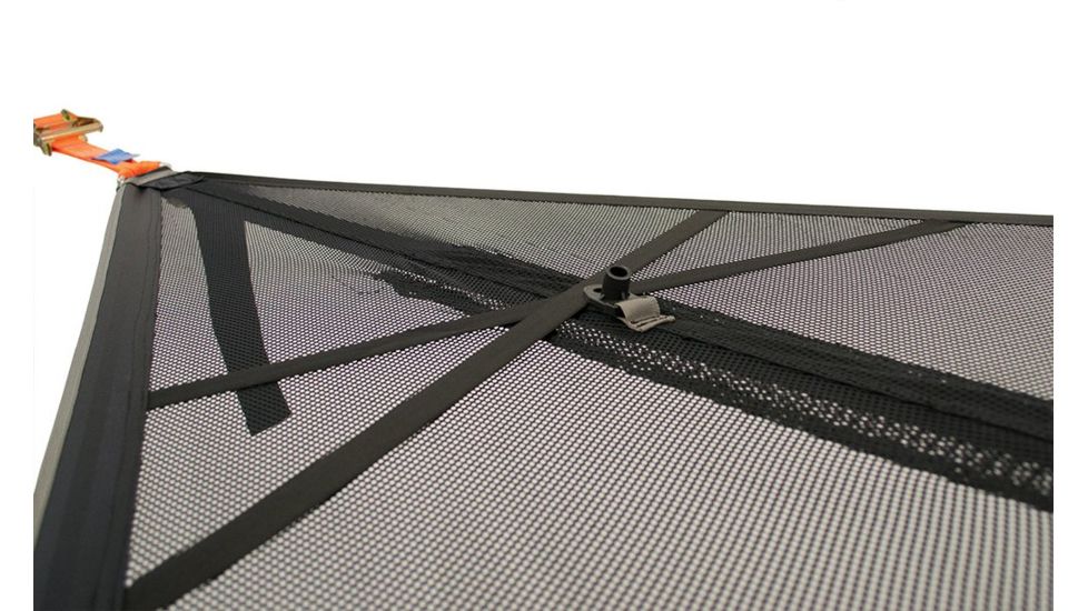 Tentsile Tents Trillium XL Amazing Triple Heavy Duty PE Mesh Hammock, Fire Resistance US CPAI-84, 1 Season, Black THMXL