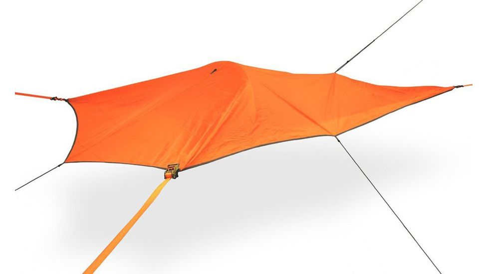 Tentsile Tents Una 1 person Tree Tent w/ Removable Rainfly, 40D Inclined Joint Nylon-Polyester, Fire Resistance US CPAI-84, Orange, UNAORG