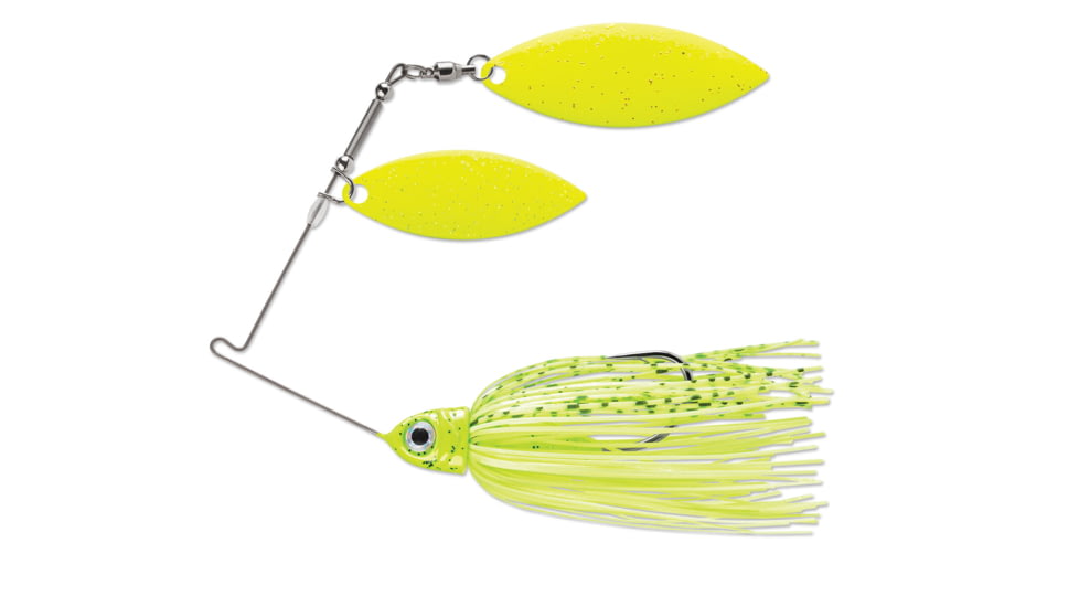 Terminator Pro Series Spinnerbait, Willow/Willow Blades, Chartreuse/Chartreuse Blade Finish, Dirty Chartreuse Shad, 1/2oz, PSS12WW115CC