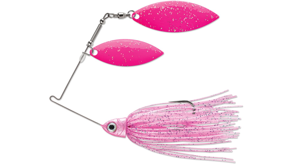 Terminator Pro Series Spinnerbait, Willow/Willow Blades, Pink/Pink Blades, D-Pink, 1/2oz, PSS12WW99PP