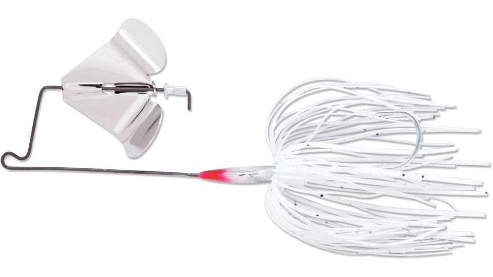 Terminator Super Stainless Buzzbait, Bright White Shad, 1/2oz, TBS12B01N
