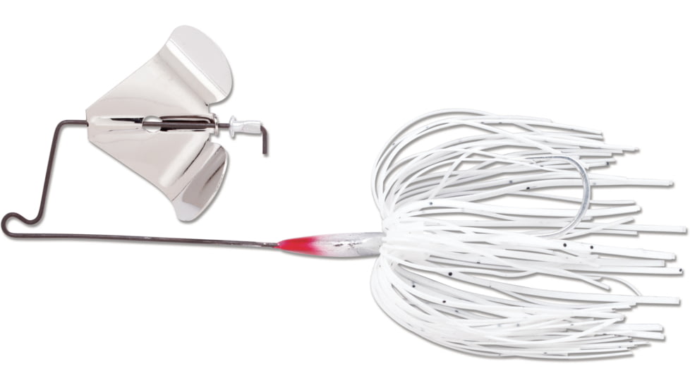 Terminator Super Stainless Buzzbait, Bright White Shad, 3/8oz, TBS38B01N