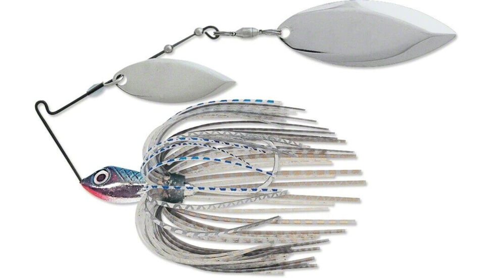 Terminator Super Stainless Spinnerbait, Nickel Willow Blade, Blue Shad, 3/8oz, S38WW42NN