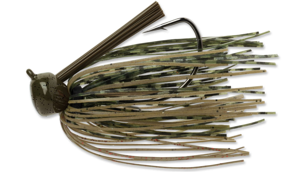 Terminator Weedless Football Jig, Green Pumpkin, 1/2oz, FJW1276