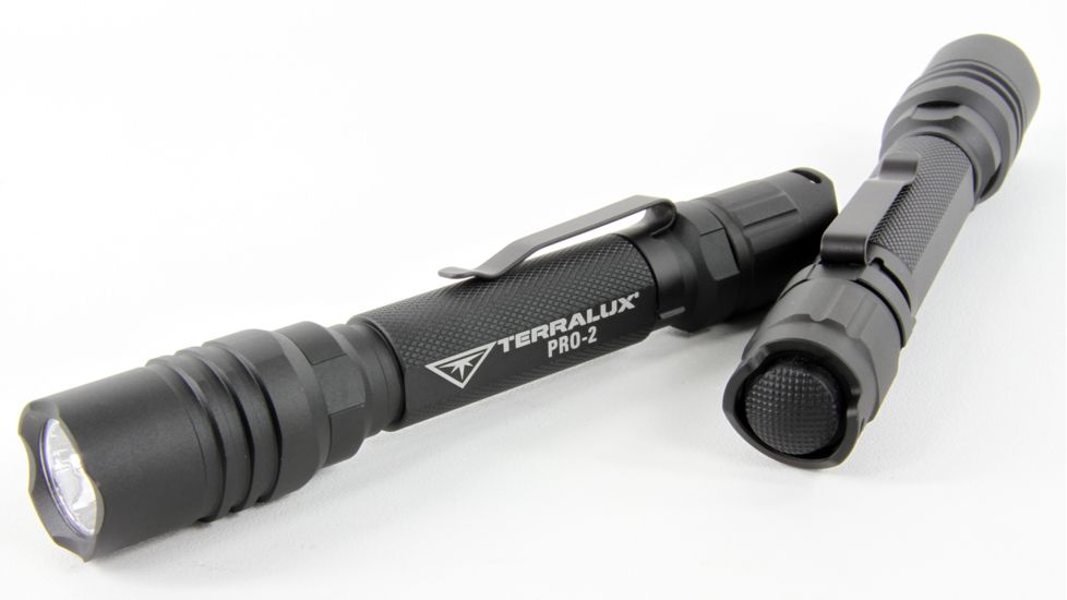 Lightstar Pro 220 Lumen, 2xAA Aluminum Single Mode LED Flashlight, Black TLF-PRO-2-BLK