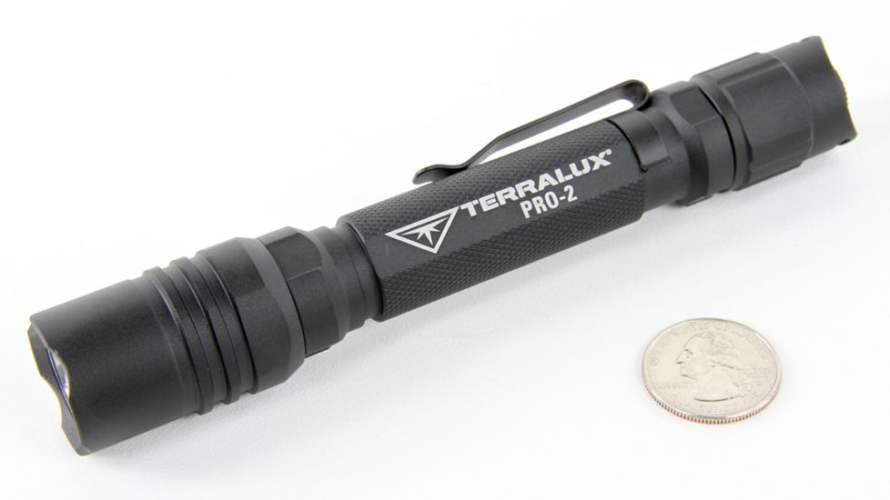 Lightstar Pro 220 Lumen, 2xAA Aluminum Single Mode LED Flashlight, Black TLF-PRO-2-BLK