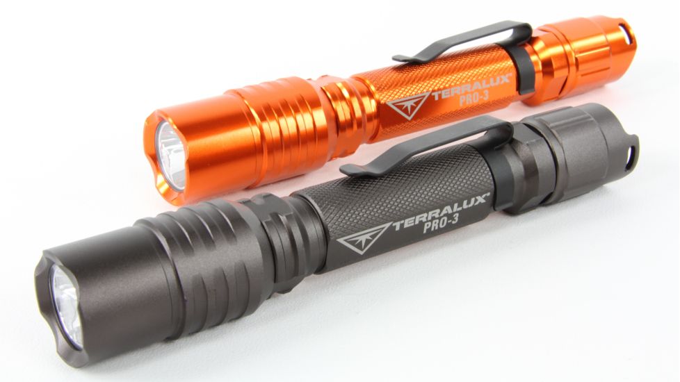 Lightstar Pro 280 Lumen, 2xAA Aluminum 4 Mode LED Flashlight, High-Vis Orange TLF-PRO-3-OR