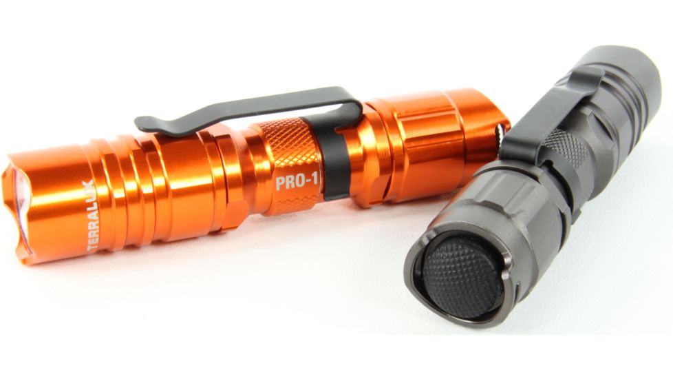 Lightstar Pro1 150 Lumen, 1xAA Aluminum 3 Mode LED Flashlight, Titanium Grey TLF-PRO-1-GRY