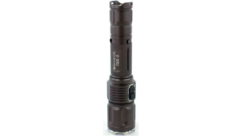 Lightstar Tactical TDR-2 Rechargable Flashlight, Stealth Grey TLF-TDR-2