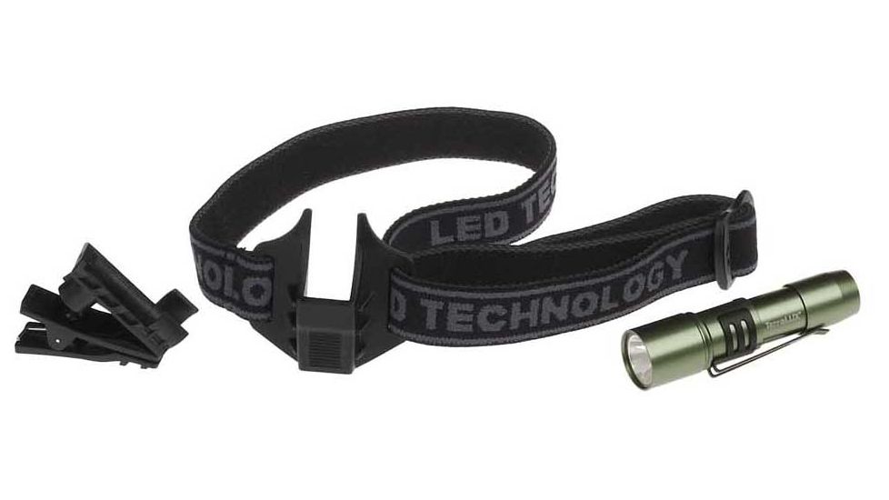 Lightstar 1 LED Mini Flashlight Kit w/clip &amp; headband TLF-1N1AAA