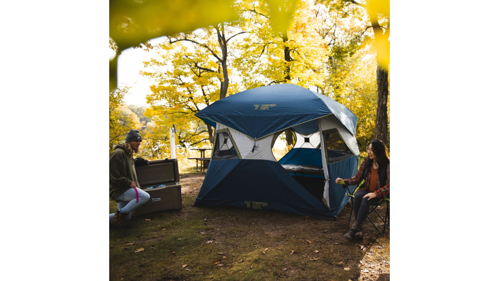 Territory Tents Jet Set 4 Hub Tent, Deep Blue, 4-Person, CT400DB