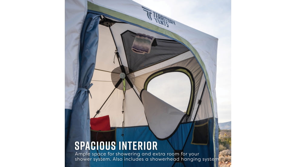 Territory Tents Territory Tents Jet Set Privacy Shower, Deep Blue, 1-Person, PT100DB
