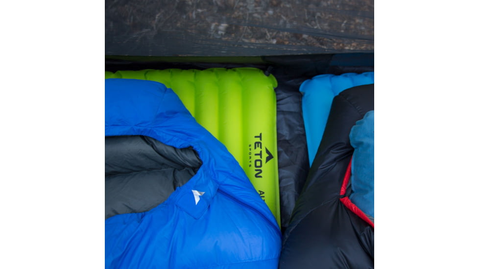 TETON Sports ALTOS 20 F Down-Filled Mummy Sleeping Bag, Blue/Grey, 2201BL