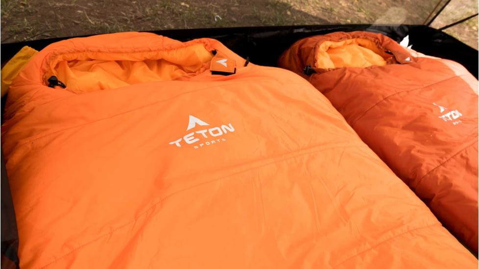 TETON Sports ALTOS-S 0 F Mummy Sleeping Bag, Orange, 1169