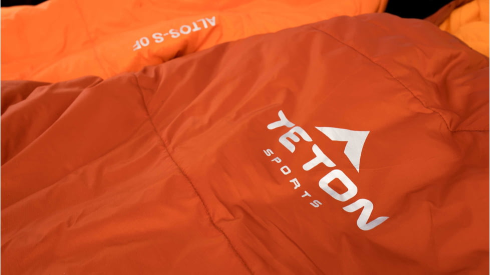 TETON Sports ALTOS-S 20 F Mummy Sleeping Bag, Burnt Orange, 1168