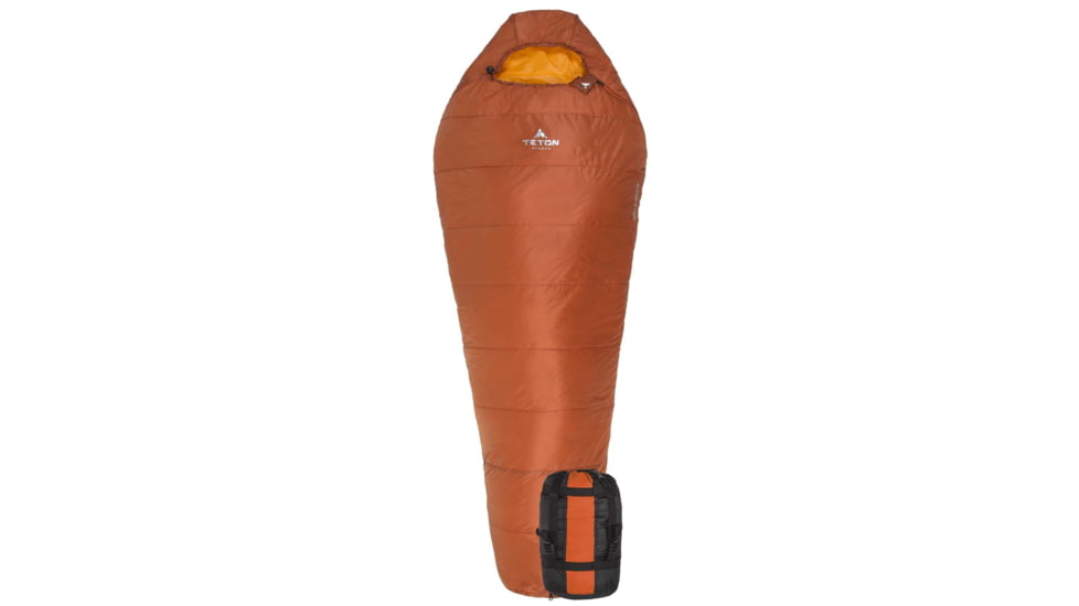 TETON Sports ALTOS-S 20 F Mummy Sleeping Bag, Burnt Orange, 1168