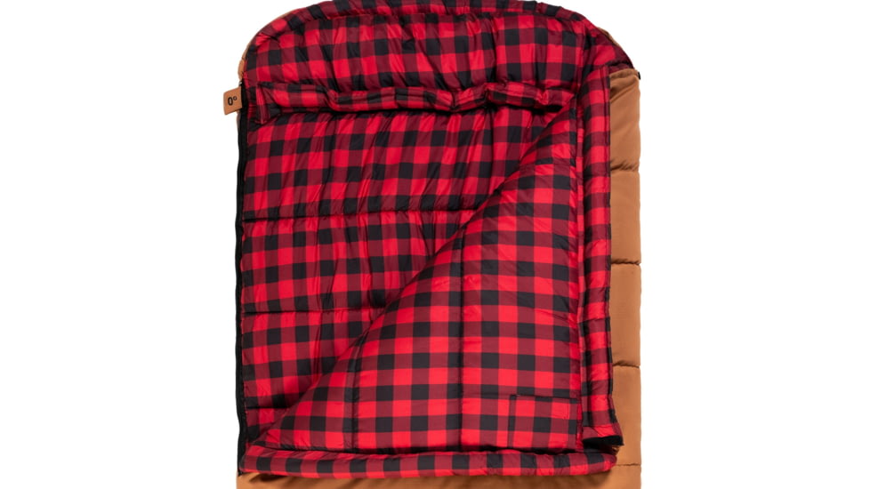 TETON Sports Bridger 0 F Canvas Sleeping Bag, Pecan/Fox, Long, 10031
