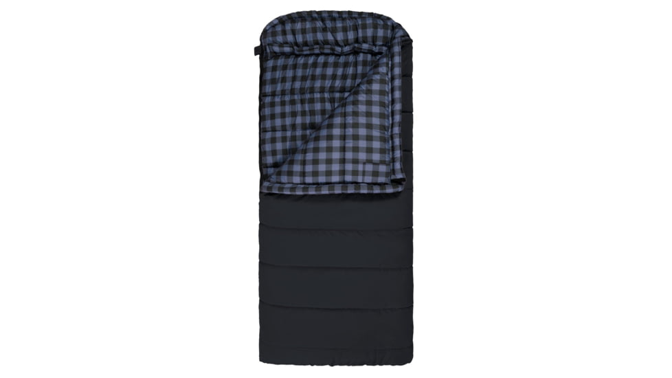 TETON Sports Bridger 20 F Canvas Sleeping Bag, Charcoal/Blue, Long, 10052