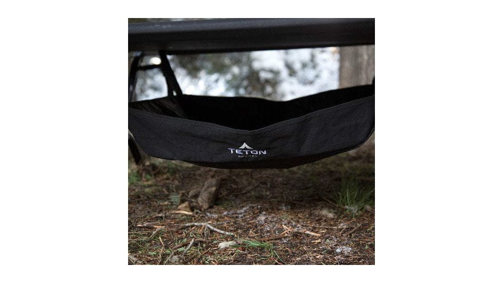 TETON Sports Camp Cot Under-Storage, Black, Regular, 1093