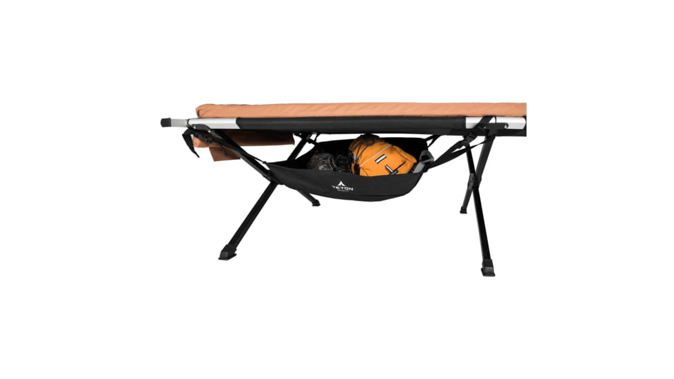 TETON Sports Camp Cot Under-Storage, Black, Regular, 1093