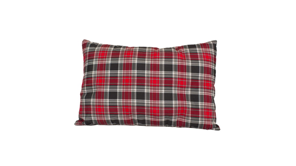 TETON Sports Camping Pillow &amp; Pillowcase, Brown/Red, Small, 1021