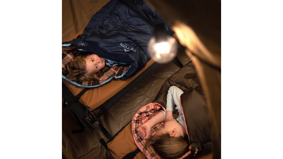 TETON Sports Celsius Junior 20 F Sleeping Bag for Kids, Blue/Brown, Junior, 1051L