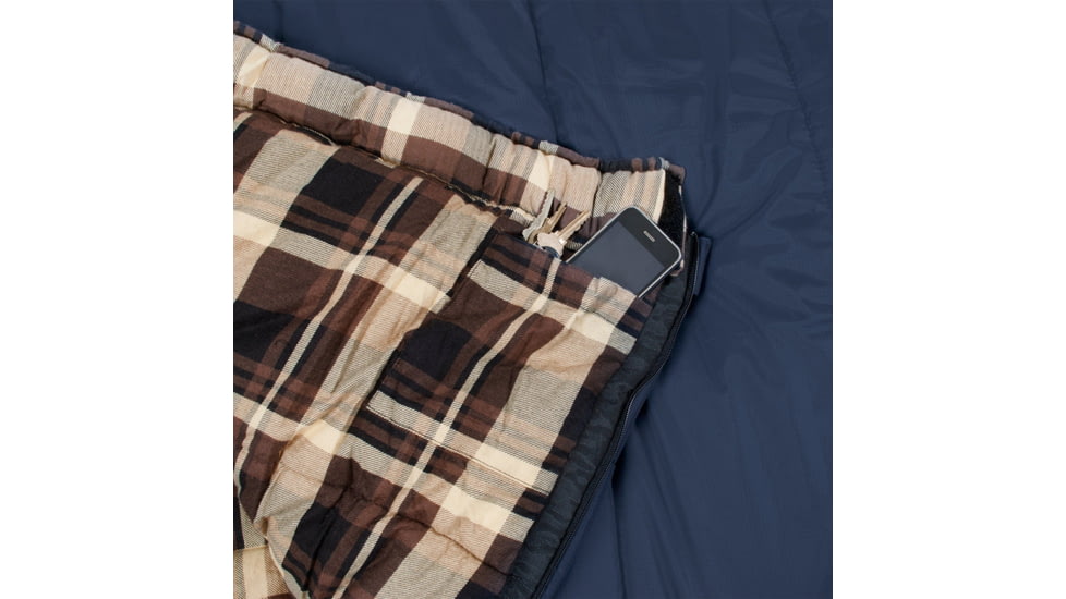 TETON Sports Celsius XL -25 F Sleeping Bag, Right Zipper, Blue/Brown, Extra Large, 103R