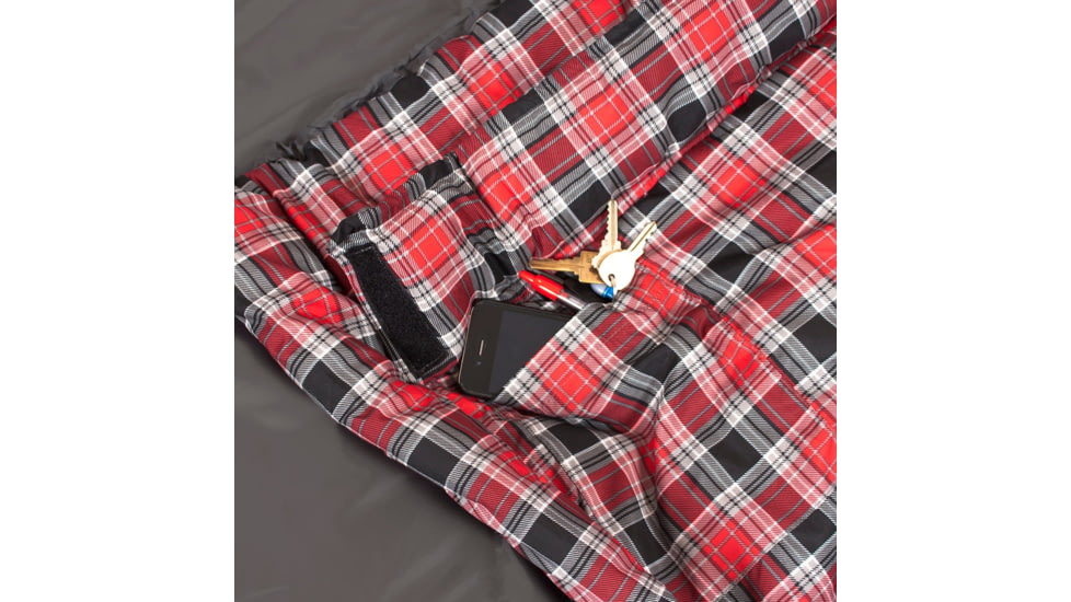 TETON Sports Celsius XL -25 F Sleeping Bag, Left Zipper, Grey/Red, Extra Large, 139L