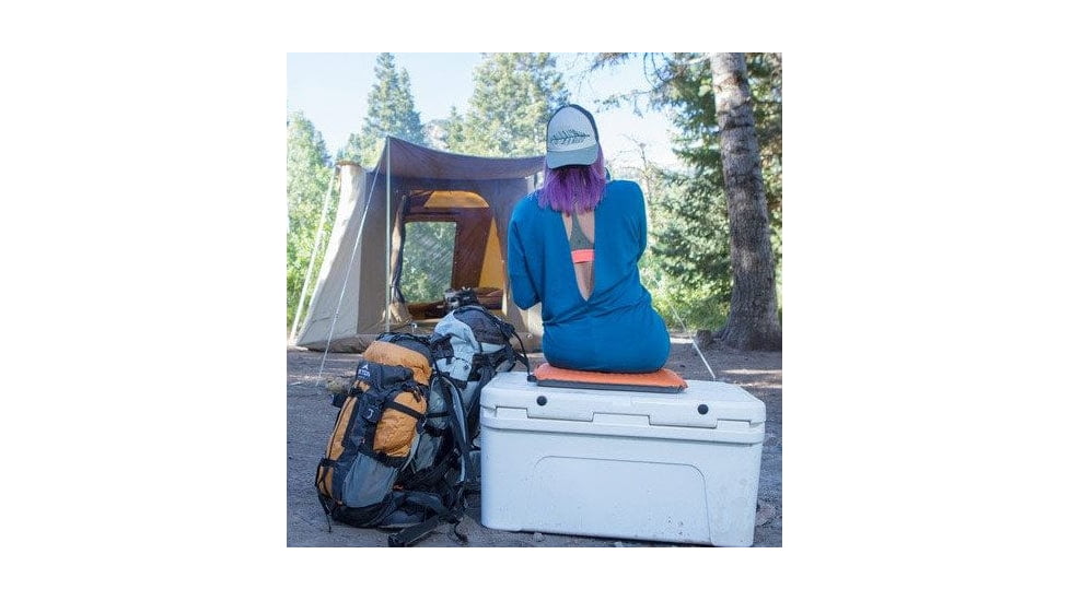 TETON Sports ComfortLite Self-Inflating Cushion, Orange, Regular, 1044