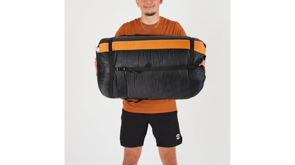 TETON Sports Mammoth 0 F Double Sleeping Bag, Double-Wide, Orange/Grey, 111O