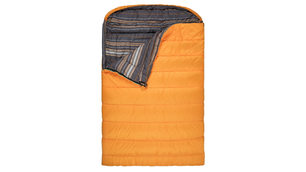 TETON Sports Mammoth 0 F Double Sleeping Bag, Double-Wide, Orange/Grey, 111O