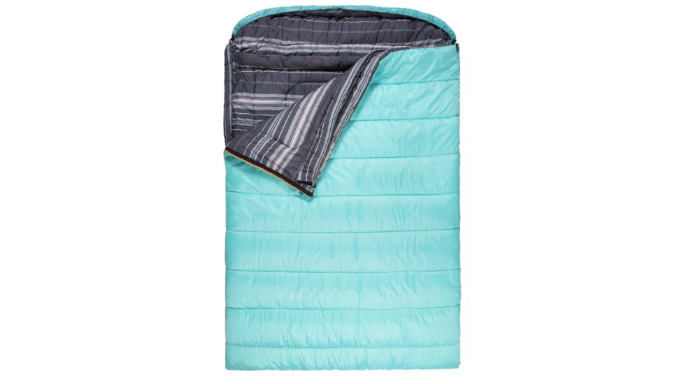 TETON Sports Mammoth 0 F Double Sleeping Bag, Double-Wide, Teal/Grey, 111T