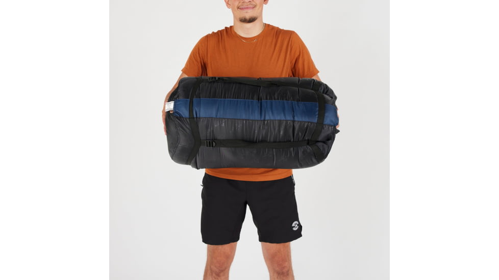 TETON Sports Mammoth 20 F Double Sleeping Bag, Double Wide, Blue/Brown, 109