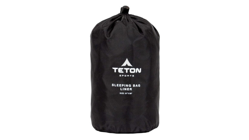 TETON Sports Mammoth Double Sleeping Bag Liner in Cotton, Grey, Double-Wide, 180C