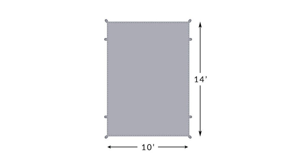 TETON Sports Mesa Tent Footprint, 6 Person, Grey, 2011FP