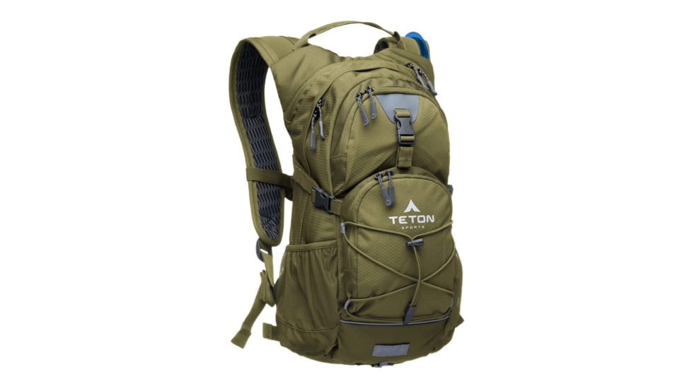 TETON Sports Oasis 22L Hydration Pack with 3L Bladder, Olive, 2102SCOL