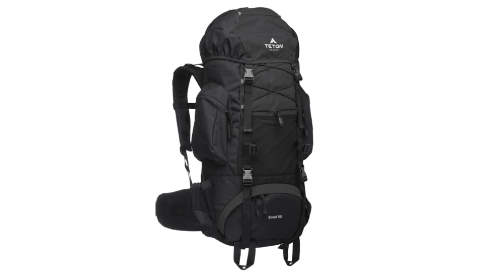 TETON Sports Scout 55L Backpack, Black, 2104SCBK